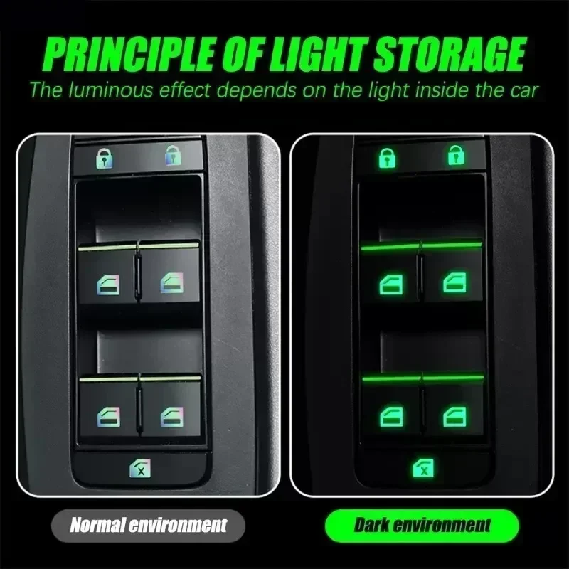 Car Accessories For Inside - Conjunto de Adesivos que Brilham no