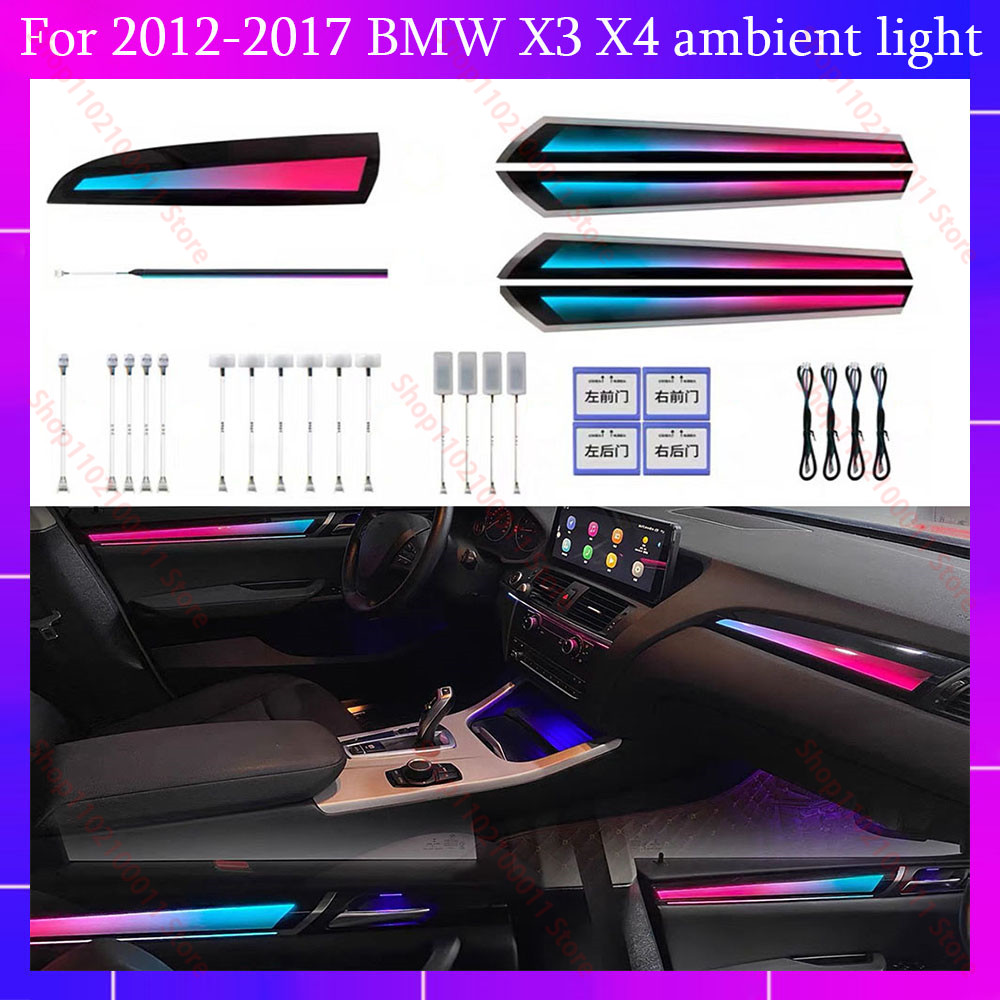 Led Interior Ambient Light - Para BMW X3/X4 F25/F26 (2012-2017) Luzes