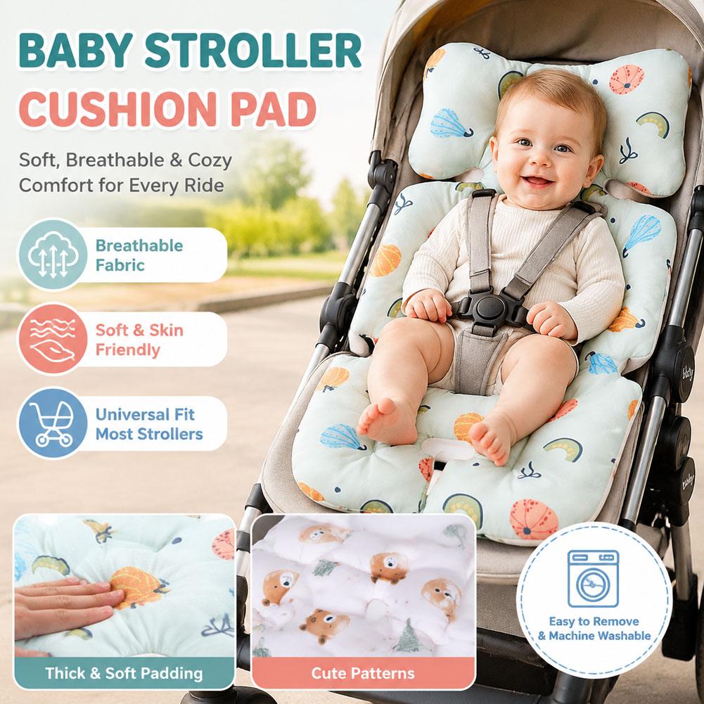 Car Accessories For Baby - Almofada Macia para Assento de Carrinho