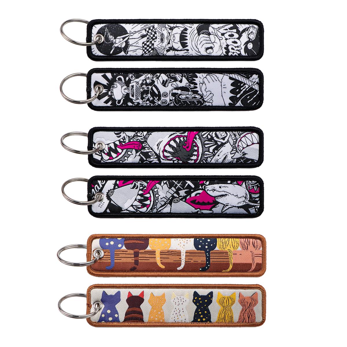 1PC Chaveiro Bordado Anime Gat - Car Accessories Quotation avaliação e preço