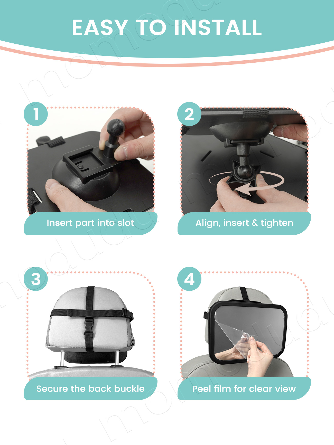 360 °   Espelho giratório e re - Car Accessories For Baby avaliação e preço