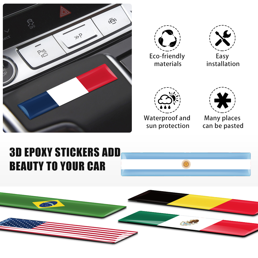 10 Adesivos 3D de Epóxi com Ba - Car Accessories Uk avaliação e preço
