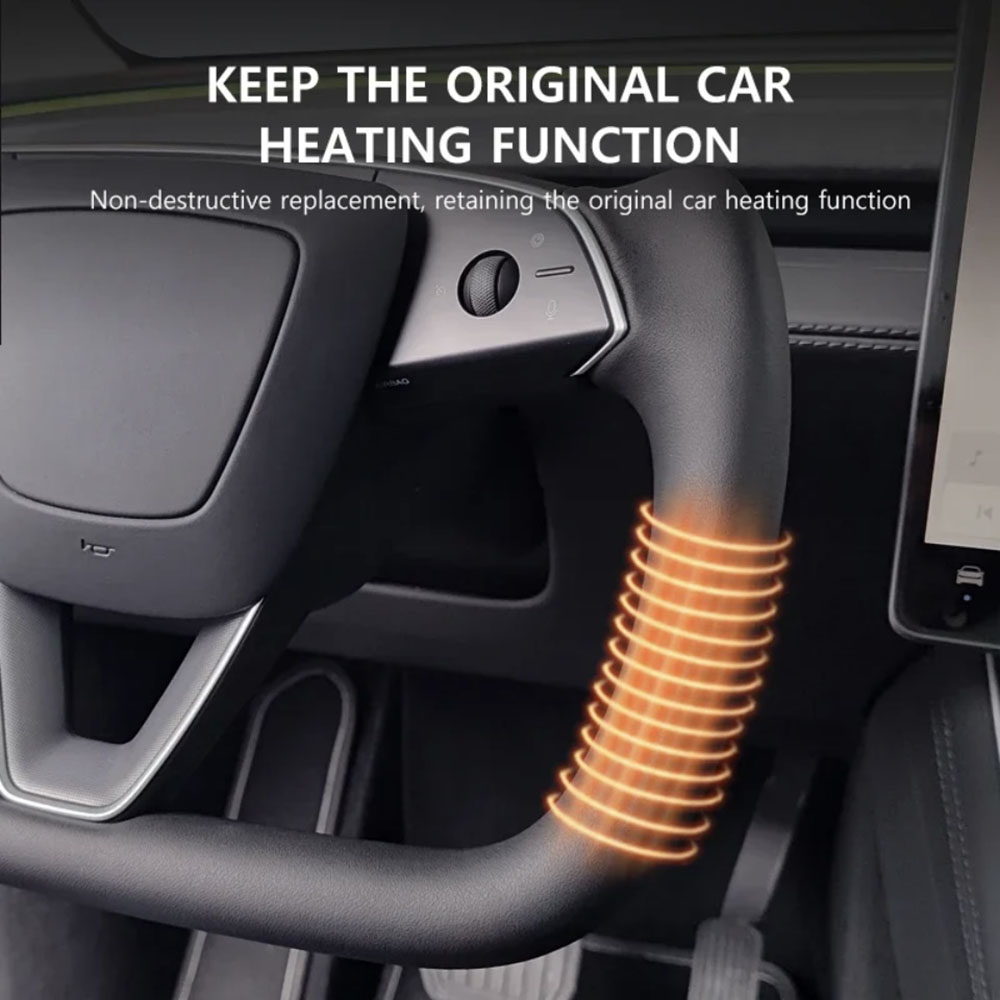 Alça de volante aquecida de co - Car Accessories For Steering Wheel avaliação e preço