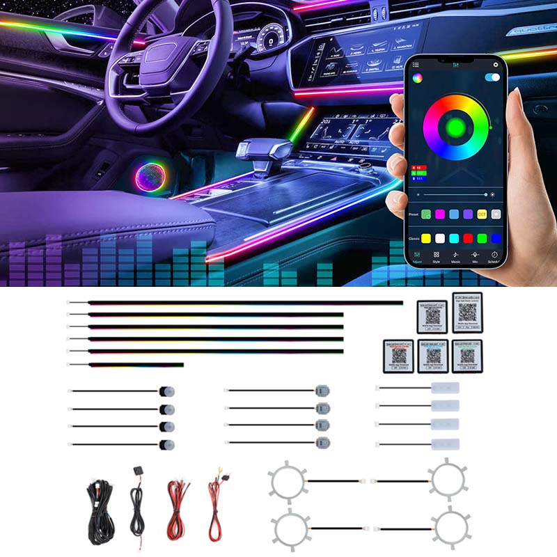 Kit de Luzes LED Dinâmicas RGB - Led Interior Ambient Light avaliação e preço
