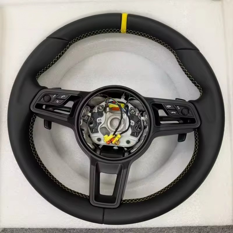 Volante de carro em couro para - Car Accessories For Steering Wheel avaliação e preço