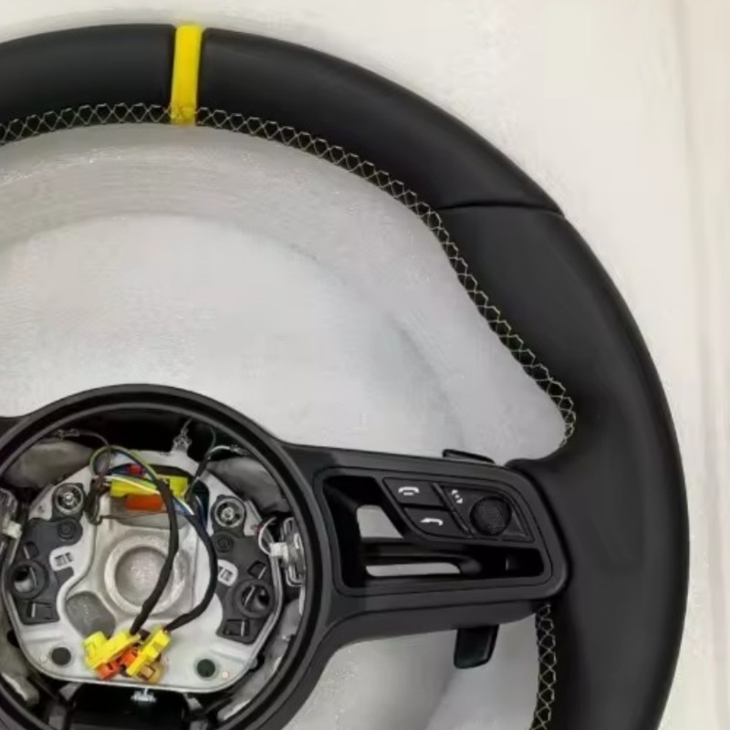 Volante de carro em couro para - Car Accessories For Steering Wheel avaliação e preço