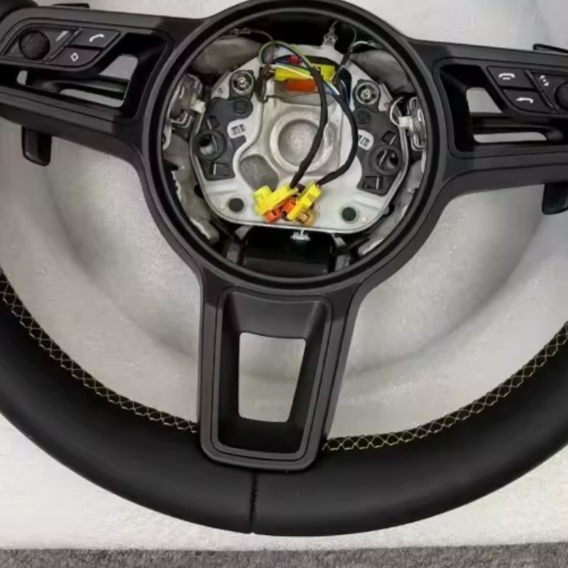 Volante de carro em couro para - Car Accessories For Steering Wheel avaliação e preço