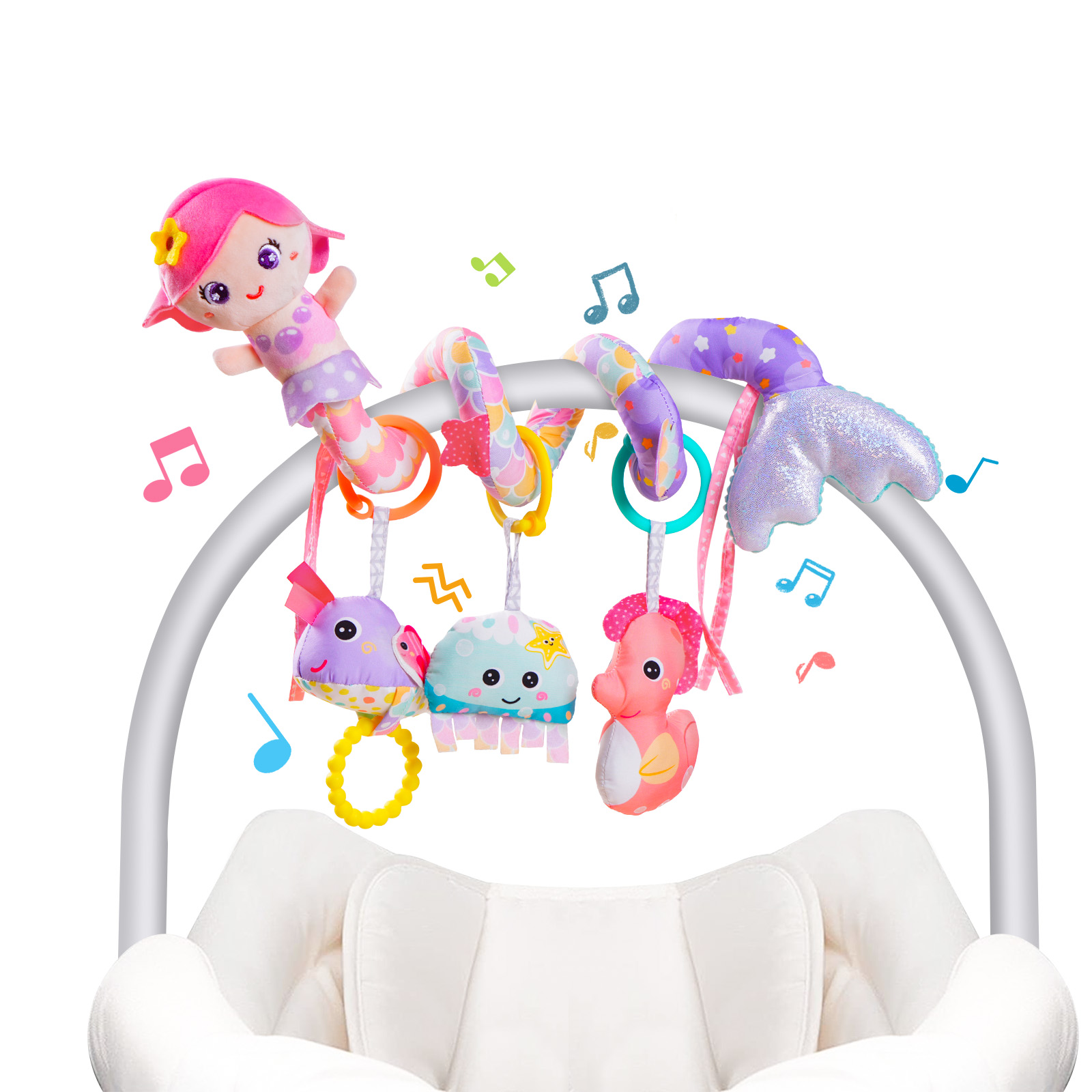 Brinquedos Espirais para Bebês - Car Accessories For Baby avaliação e preço
