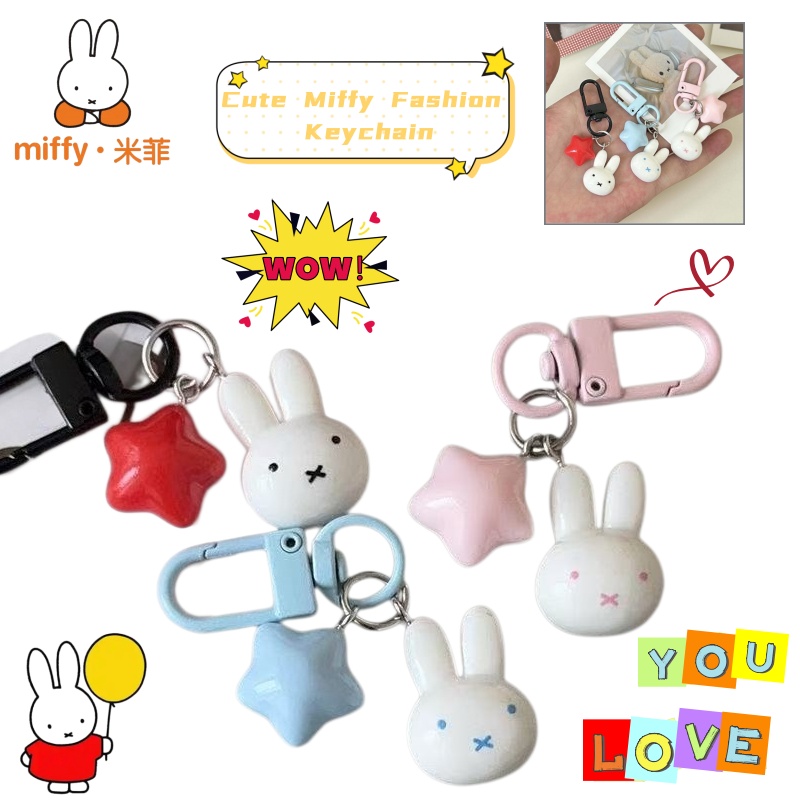 Chaveiro Kawaii Miffy, Charmos - Car Accessories Company avaliação e preço
